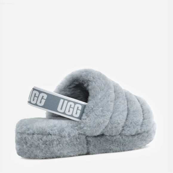 UGG Shoes - UGG Yeah Grey Fluffy Slippers 7
UGG
